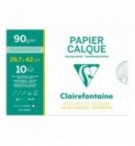 Pochette 10 feuilles papier à dessin calque A3 90G 97883C Clairefontaine