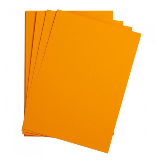 FEUILLE DESSIN A GRAIN 50X65 JAUNE SOLEIL 160G