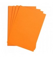 FEUILLE DESSIN A GRAIN 50X65 ORANGE 160G