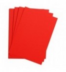 FEUILLE DESSIN A GRAIN 50X65 ROUGE VIF 160G