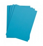 FEUILLE DESSIN A GRAIN 50X65 BLEU TURQUOISE 160G