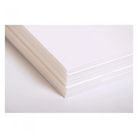 CARTON MOUSSE BLANC 5MM 50X65