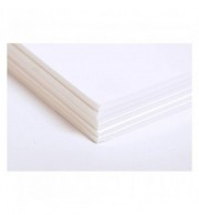 CARTON MOUSSE BLANC 3mm 70X100cm - PAQUET DE 6