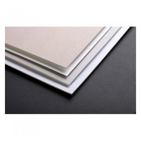 FEUILLE CARTON GRIS /BLANC 500X650 600G LOT DE 10 FLLES