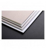 FEUILLE CARTON GRIS / BLANC  50 X 65 cm 1200g LOT 10 FLLES