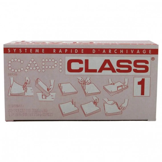 50 Clips d'archivage avec poignée Capiclass 1