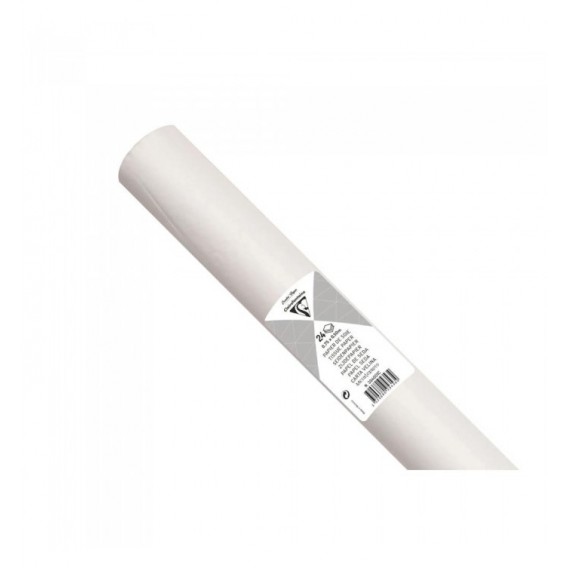 PAPIER DE SOIE 24FLLES BLANC 50X75CM