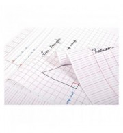 PAPIER AFFICHE 25 FEUILLES 60X80 CM REGLURE DOUBLE LIGNE 3MM