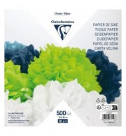 PAPIER SOIE 16X16 PAQT 500 FLLES ASS
