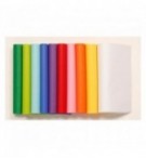 PAPIER SOIE 16X16 PAQT 500 FLLES ASS