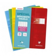 CAHIER 17X22 DEFICIENTS VISUELS 48P 90GRS