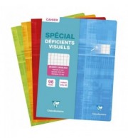 CAHIER DEFICIENTS VISUELS 24X32CM SEYES 96P 90G