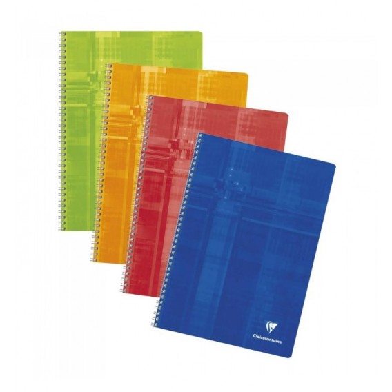 CAHIER CLAIREFONTAINE SPIRALE 21X29,7cm SEYES 100P 90G