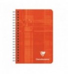 CARNET CLAIREFONTAINE SPIRALE 9X14cm 100P 5X5 90G