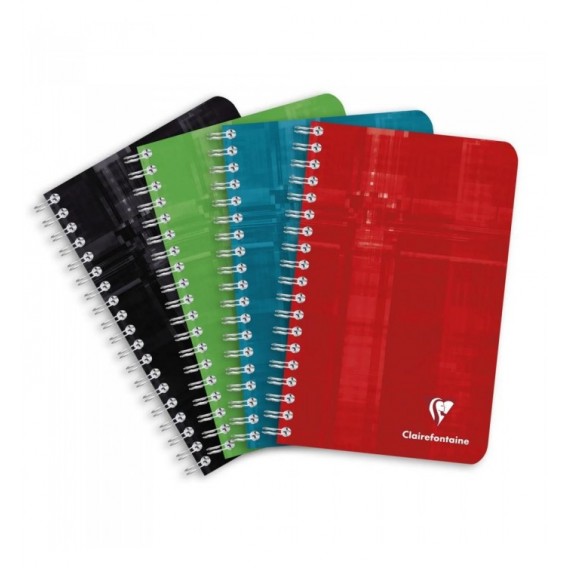 CARNET CLAIREFONTAINE SPIRALE 11X17cm 100P 5X5 90G