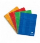 CAHIER CLAIREFONTAINE SPIRALE 17X22cm SEYES 100P 90G