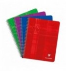 CAHIER CLAIREFONTAINE SPIRALE 17X22cm SEYES 180P 90G