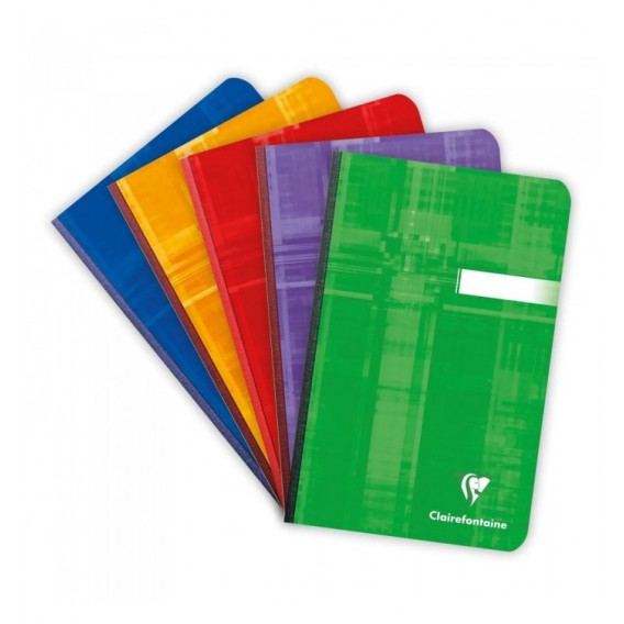 CARNET BROCHE 11X17cm 5X5 192P 90G