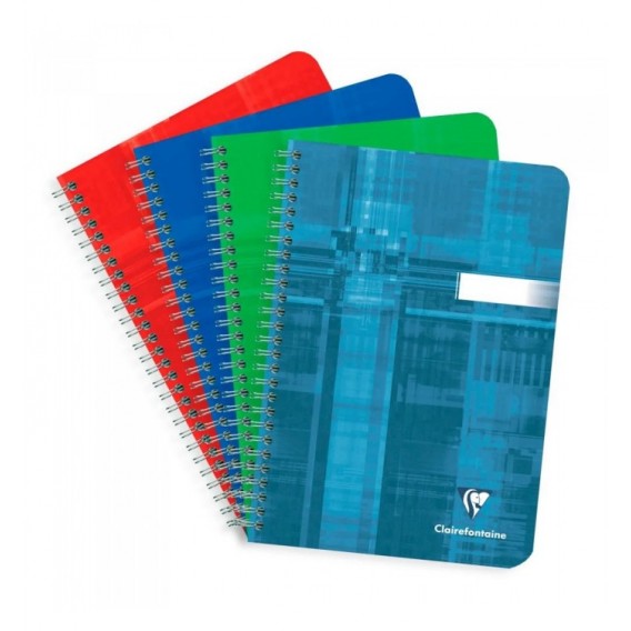 CARNET CLAIREFONTAINE SPIRALE 14.8X21cm 180P 5X5 90G