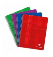 CAHIER CLAIREFONTAINE SPIRALE 17X22cm 5X5 180P 90G