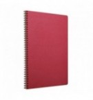 Cahier A4 spirales 100 pages Lignes - Couverture Rouge 781452C