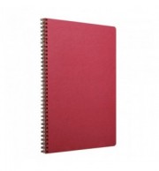 CAHIER SPIRALE A4 100 PAGES LIGNEES AGE BAG BORDEAUX