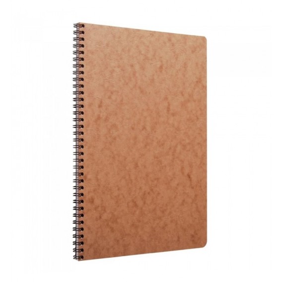 CAHIER SPIRALE AGE BAG 210x297mm (A4) SPIRALES 100P LIGNEES - HAVANE