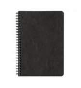 CARNET SPIRALE AGE BAG 148x210mm (A5) SPIRALES 120P LIGNEES - NOIR