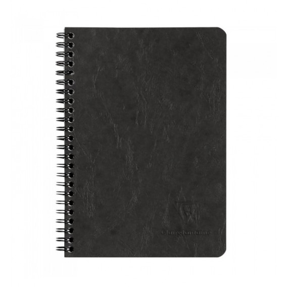 CARNET SPIRALE AGE BAG 148x210mm (A5) SPIRALES 120P LIGNEES - NOIR