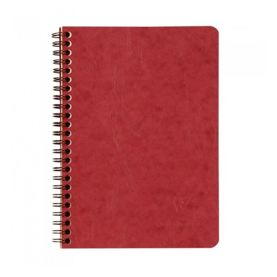CARNET SPIRALE AGE BAG 148x210mm (A5) SPIRALES120P LIGNEES - BORDEAUX