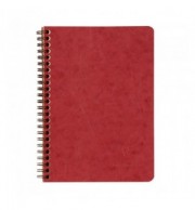 CARNET SPIRALE AGE BAG 148x210mm (A5) SPIRALES120P LIGNEES - BORDEAUX