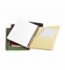 Carnet spirales avec 3 pochettes A5 120 pages lignées Age Bag 78566C