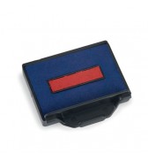 Cassette d'encrage bicolore de rechange 6/50/2 pour Trodat Metal Line