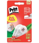Lot de 2 mini roller de correction PRITT 4.2mmx7m 