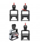 Trodat Metal Line 5204 - Tampon Encreur Professionnel 6 lignes