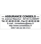 Tampon professionnel 6 lignes Trodat Metal line 5205 