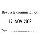 Tampon dateur Trodat 5430  avec max. 2 lignes de texte