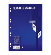 FEUILLETS MOBILES 90G 5X5 A4 - PAQUET DE 50 FEUILLES
