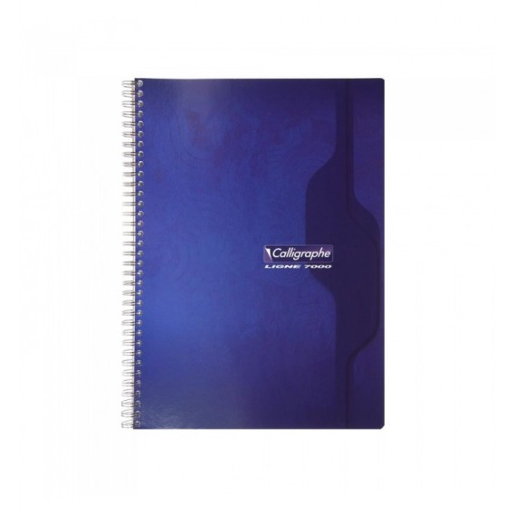 Calligraphe 7000 - Cahier spirale A4 180 pages grands carreaux (Seyes)
