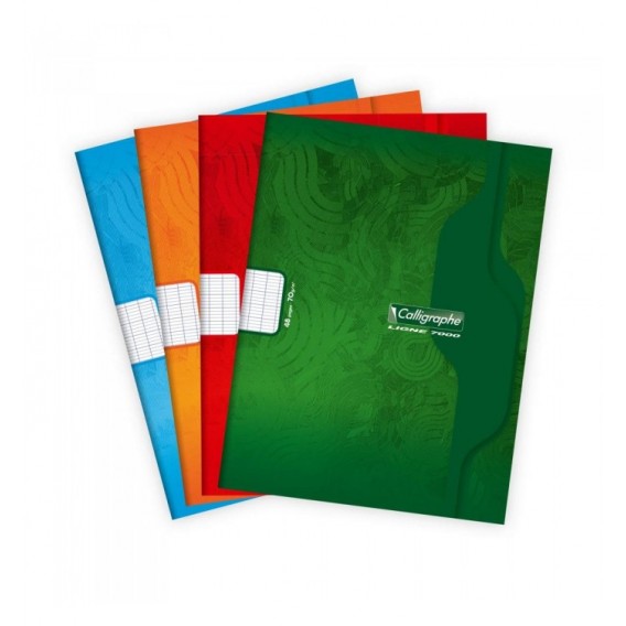 Cahier 48 pages 17 x 22 cm grand carreaux Seyes Calligraphe 7004C