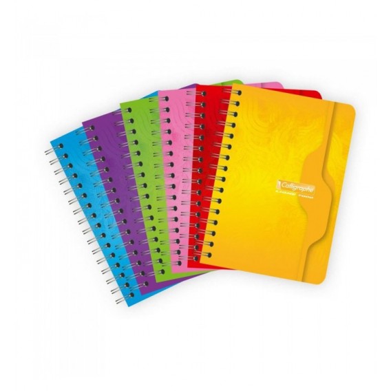 CARNET SPIRALE 9X14cm 100P 5X5 70G