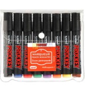 EDS1268-pochette-8-marqueurs-assortis-prockey---pointe-biseau