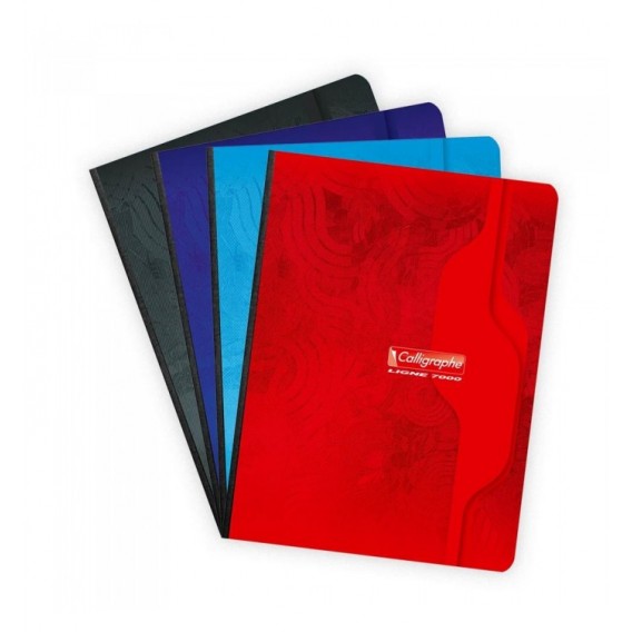 CAHIER BROCHE 17X22cm 192P 5X5 70G - ASSORTIS