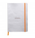 CARNET SOUPLE A5 RHODIARAMA ARGENT 117451C