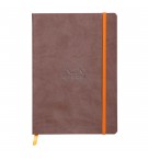 CARNET SOUPLE A5 RHODIARAMA CHOCOLAT 117453C