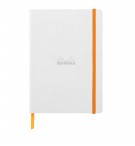 CARNET SOUPLE A5 RHODIARAMA BLANC 117480C