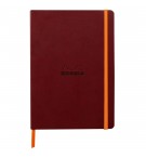 CARNET SOUPLE A5 RHODIARAMA LIE DE VIN 117436C