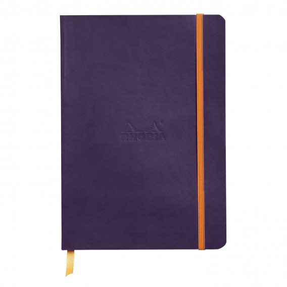CARNET SOUPLE A5 RHODIARAMA AUBERGINE 117824C