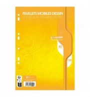 FEUILLETS MOBILES DESSIN A4 120G - PAQUET DE 80