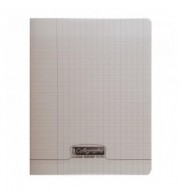 CAHIER POLYPRO 17X22cm SEYES 60P 90G - GRIS
